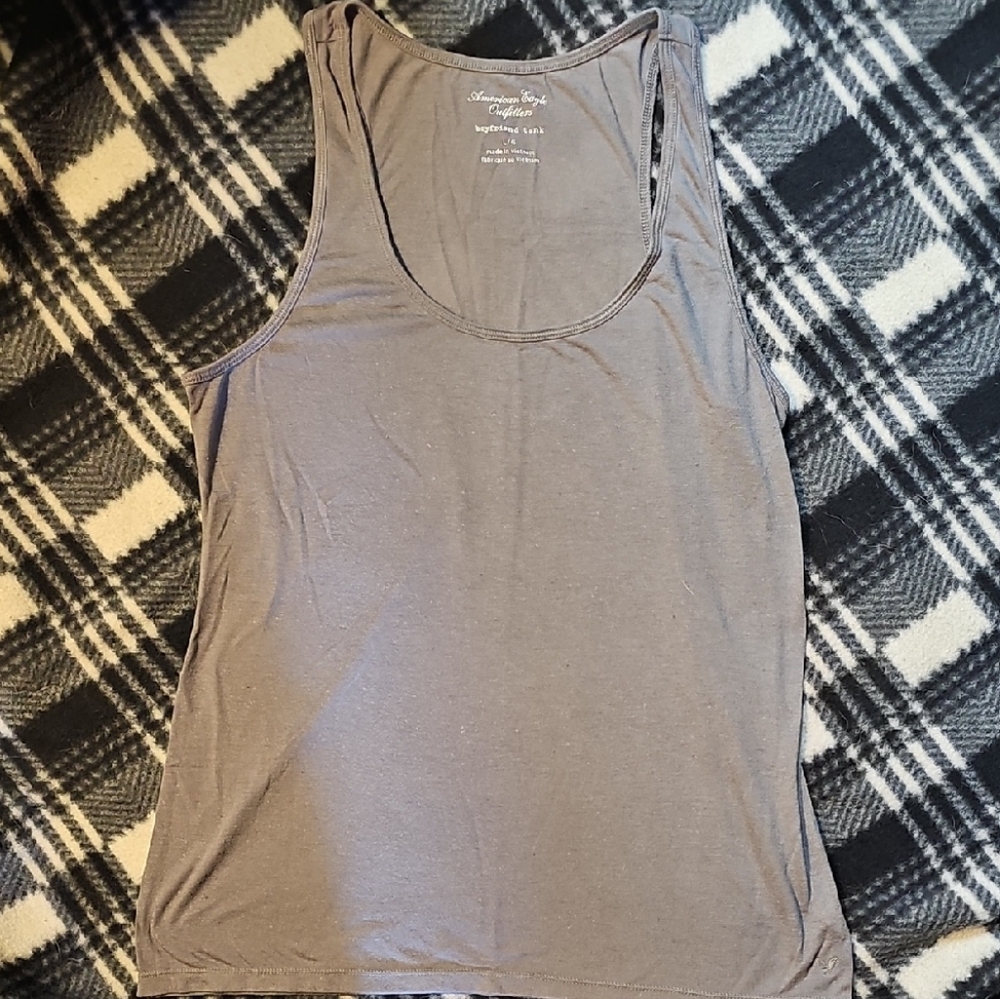 American Eagle Outfitters Gray Tank Top
